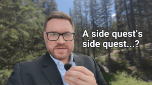 Jeff Turner standing outdoors on the Fullerton Loop trail in Kananaskis Country, Alberta, with a forest backdrop — thumbnail for Vlog 12: I Went Hiking, Then Accidentally Ended Up At An Awards Show